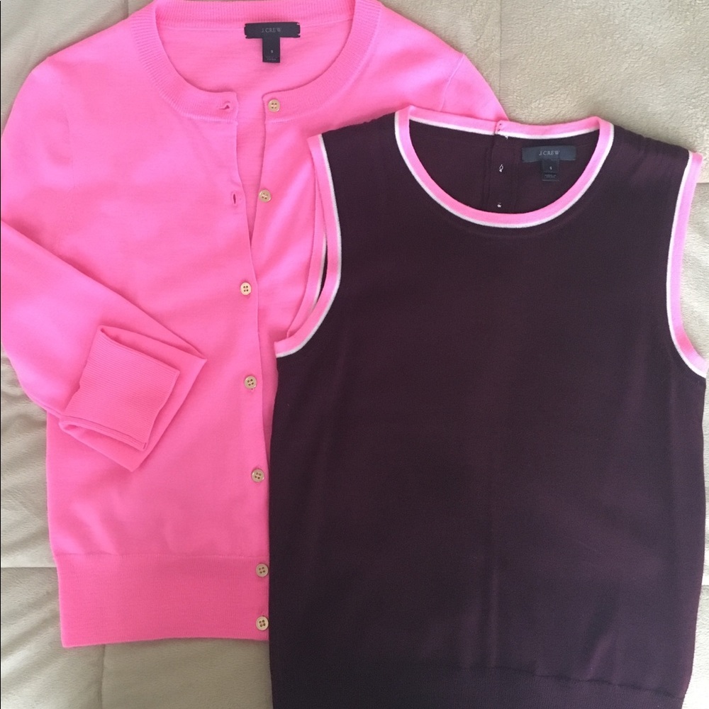 JCREW SWEATER W MATCHING CAMI